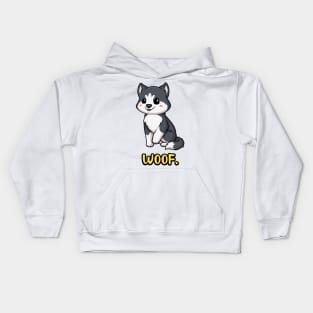 Chibi Kawaii Husky Dog Kids Hoodie